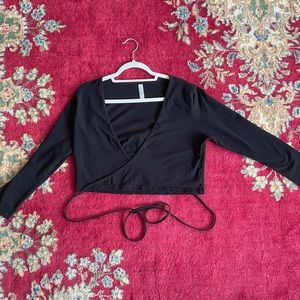 Black American Apparel Crop Top